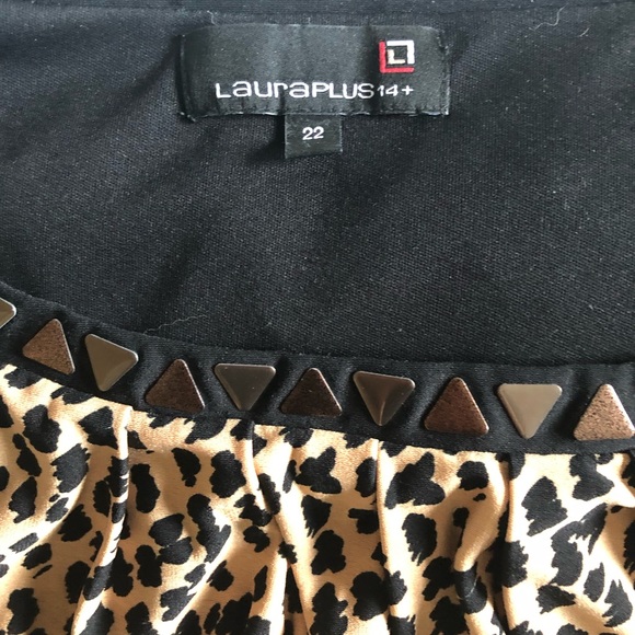 Brown and black animal print dress - Picture 3 of 3